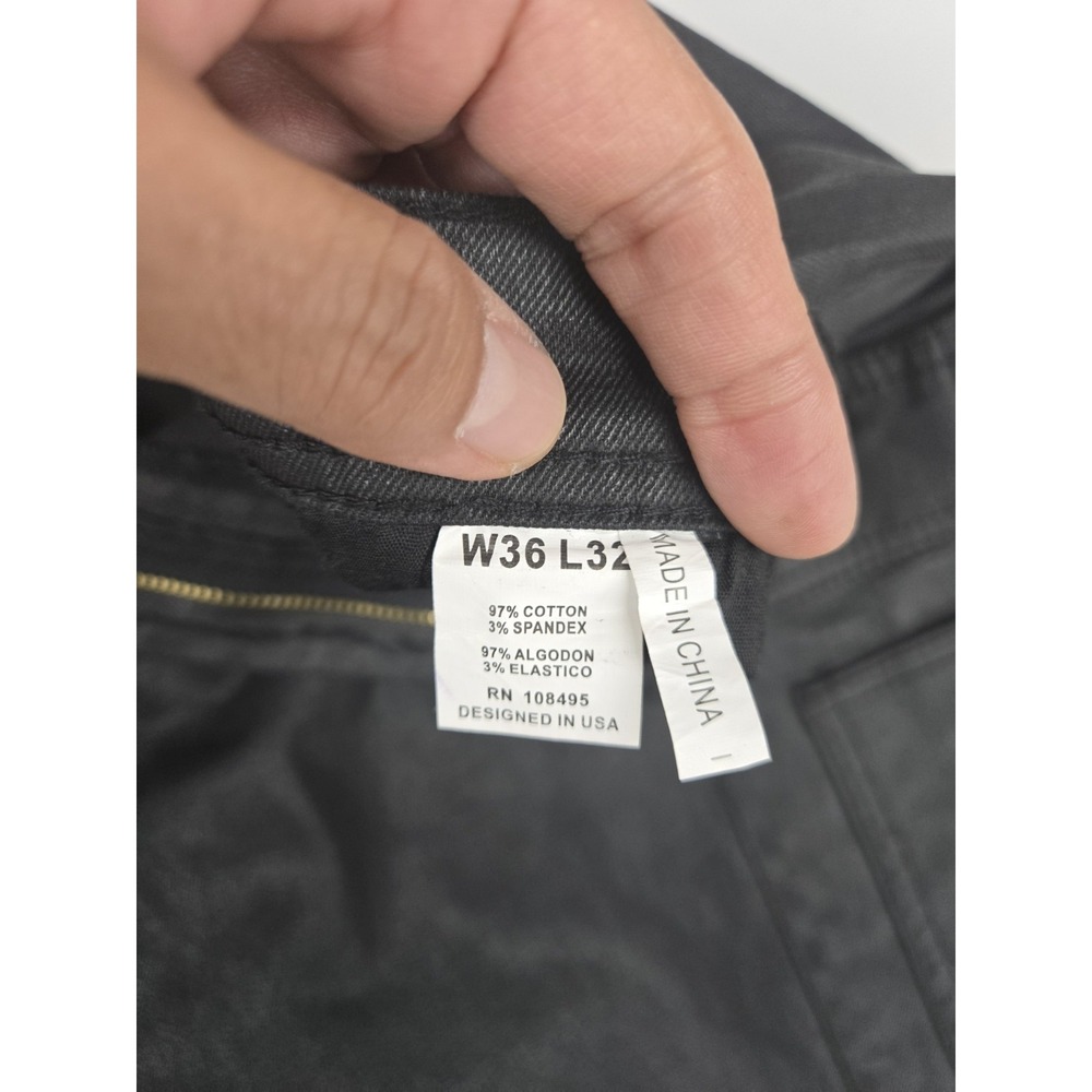 Victorious Jeans Premium Men's Black Denim NWT 36x32 DL1401 - Picture 6 of 15